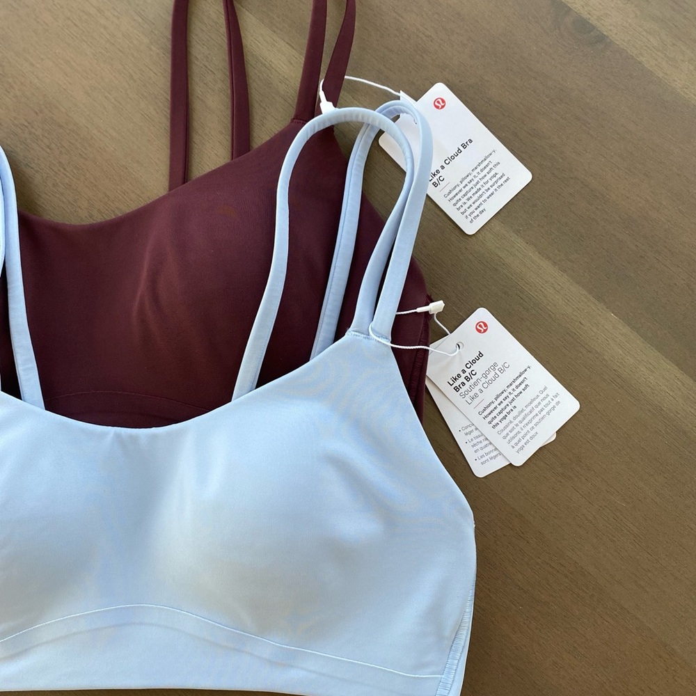 NWT Lululemon Like A Cloud Bra | Blue Linen SZ 4